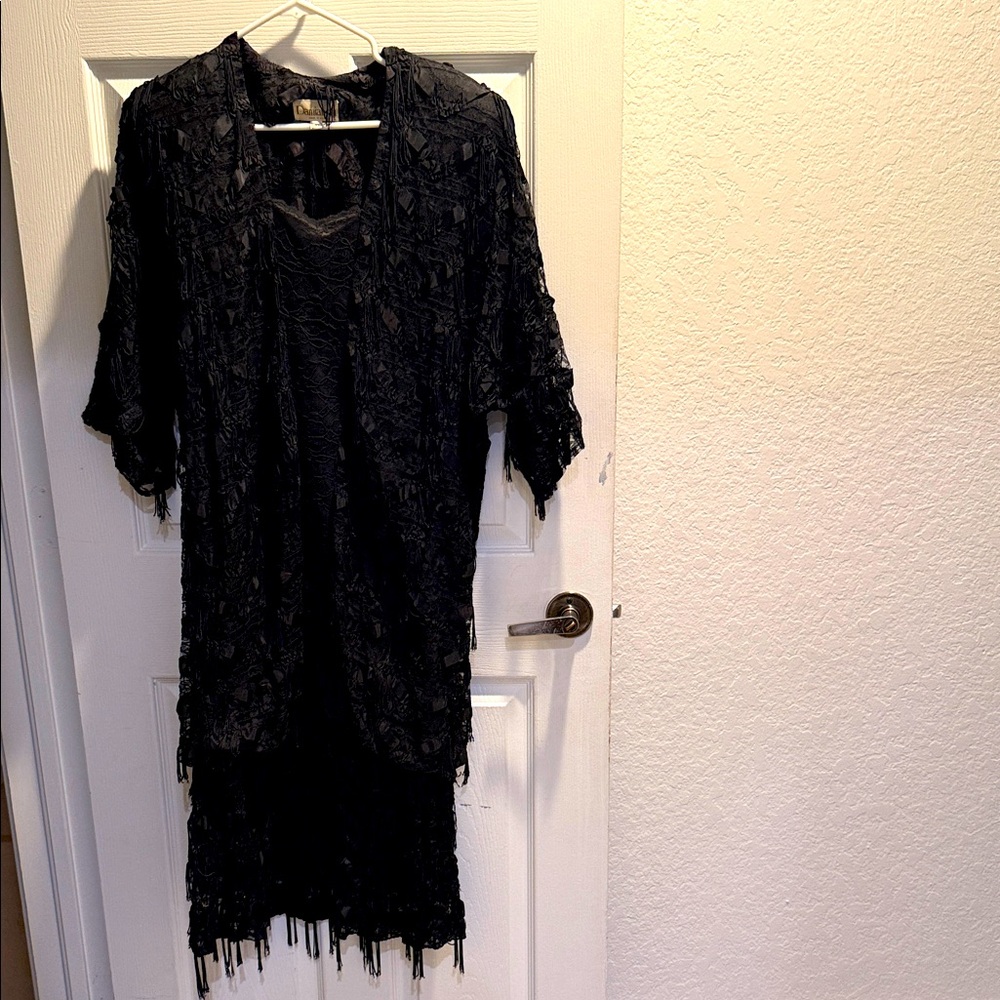 Elegant Black Lace Dress
